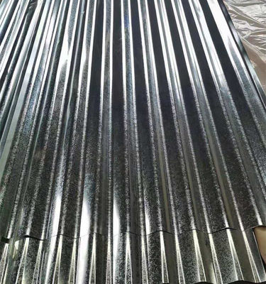 Largura 3601-3660m Hoja de techo galvanizado en caliente con espangles regulares y 0.2mm 0.3mm de espesor