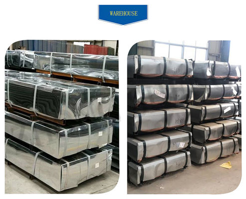 Hoja de techo galvanizado para edificios Prime 0.45mm/0.48mm espesor Expand width 1000mm Servicio de procesamiento de desenrollamiento