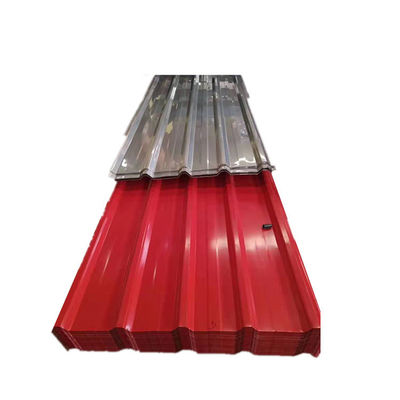 1800-2000mm longitud Full Hard 0.55mm galvanizado corrugado de hierro de color revestido de la cubierta de la hoja con el pleno