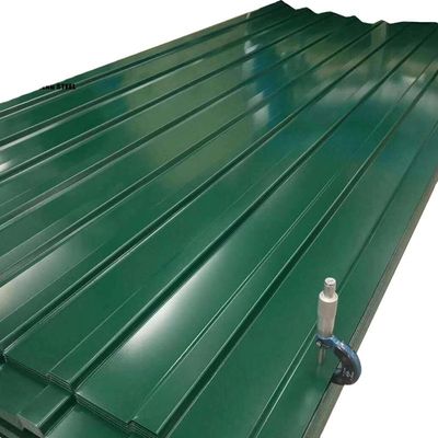 600-1100 mm de ancho de color revestido de metal de cubierta corrugada con la resistencia de la placa de acero y PPGI galvanizado
