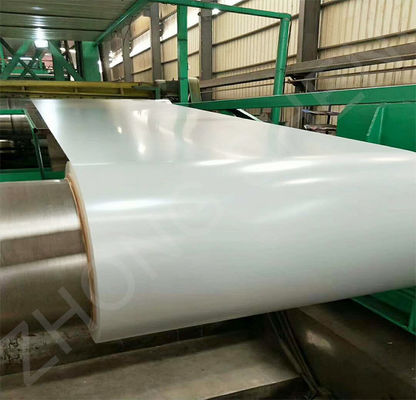 Hojas de corte Prepintadas PPGI RAL9003 Hojas de acero recubiertas de color PPGL bobina en estándares con certificado BIS