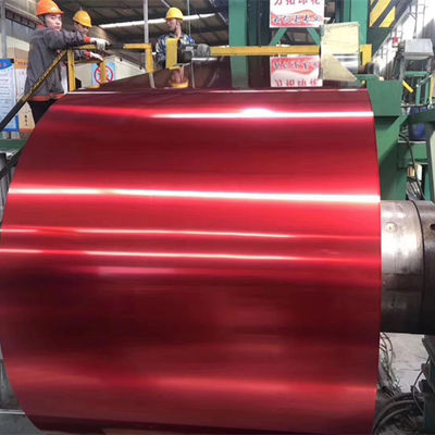 600-1500 mm de anchura bobina de acero PPGI para la venta directa ASTM JIS acero galvanizado recubierto de color
