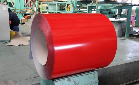 Ancho 600-1500MM ID de bobina 508mm 0.4mm DX51D PPGI Bobina de acero de color personalizado Bobina de acero prepintada Bobina de acero PPGI
