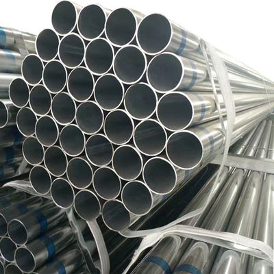 Tubo de acero galvanizado de 4 mm de espesor A53 para el uso en forma redonda y en el horario 10