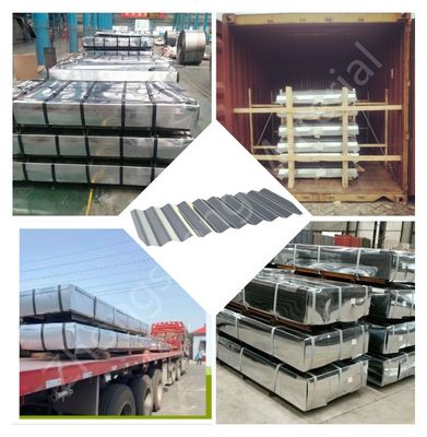 Gi 26 Gauge Acero corrugado Zinc Metal Hierro 60g Hojas de techo galvanizado con tipo de spangle regular y tolerancia ± 1%
