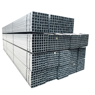 Sección de estructura de la construcción Forma cuadrada Pipa de acero galvanizado en caliente para construcción