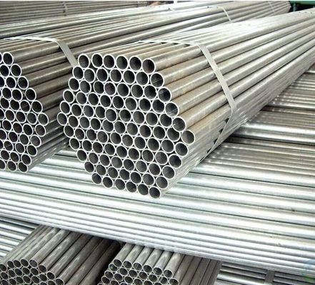 Servicio de procesamiento de perforación no de aleación 1,2 mm 1,5 mm espesor 6 m longitud tubo de acero galvanizado redondo para apilamiento