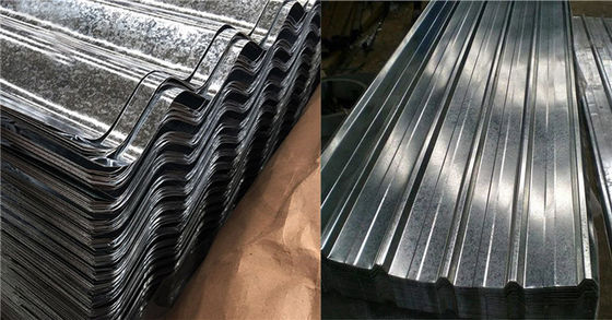 Capa de techo corrugado con revestimiento de zinc galvanizado Z30 Z40 4x8 pies regulares de espanguilla GI para una protección duradera