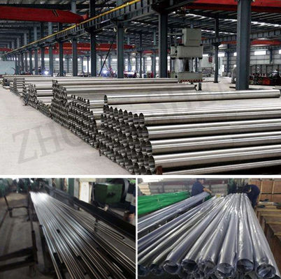 304 201 316 8K 2B 2D Polishing de superficie de tubería de acero inoxidable sin costura con 0,8-12,75 mm de espesor y recubrimiento galvanizado