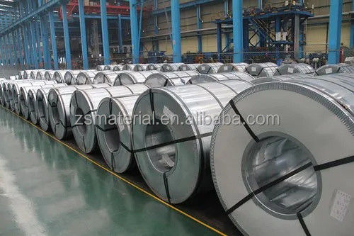 Desenrollamiento de bobinas de acero galvanizado SGCC DX51D con superficie engrasada y servicio de procesamiento en espesor de 2,5 mm, 2,8 mm y 3,0 mm