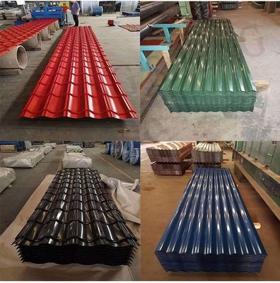 0.14mm 0.15mm 0.20mm 0.22mm Color de zinc PPGI PPGL cubierta corrugada de la hoja de suministro para cero mínimo de spangle y ± 1% de tolerancia