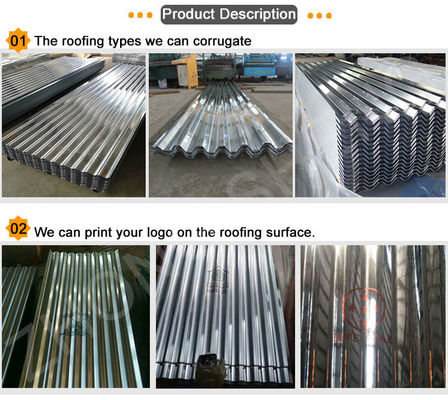 Acero galvanizado de hierro y acero de metal con una hoja de techo completa/una hoja de acero corrugado/una hoja de techo de zinc