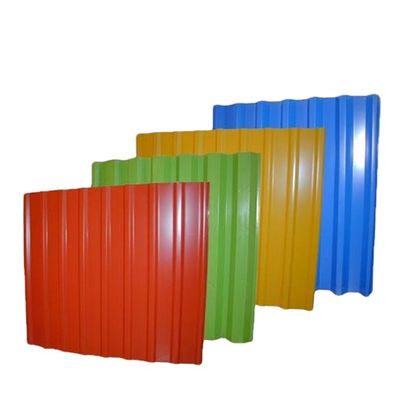 0.12-0.35mm Soldadura de placas de techo de color galvanizado corrugado / Galvalume de zinc para proyectos de construcción