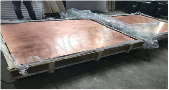 Placa de cobre de alta elongación 600 mm*600 mm para aplicaciones electrónicas