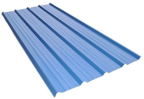 PE Revestido 0.38*1200 Azul 0.5mm Color Revestido Zincalum Roofing Sheet Azul PPGI Roofing Sheet corrugado para construcción