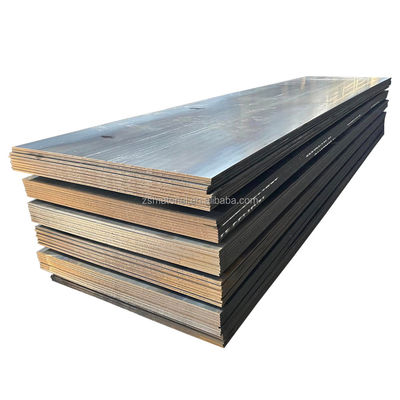 Capa de acero suave laminada en caliente sin aleación Q235B S355JR Placa de acero al carbono con acabado superficial opaco