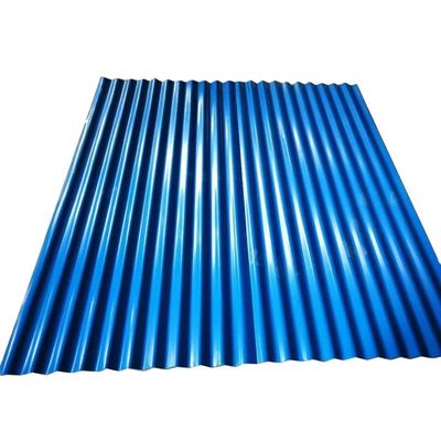 0.47 mm Hojas de techo galvanizadas Hojas de techo corrugadas de colores Ancho a petición Muestra
