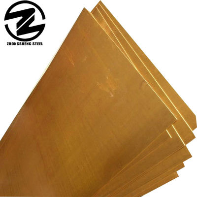 Placa de cobre plana de latón para chatarra Placas de cobre anchos personalizables y diseño resistente