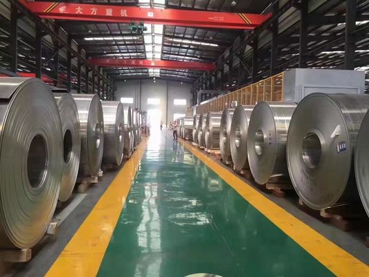Q195/Q235/Q235b Grado 3003 bobina de aluminio reflectante 0,12 mm 0,14 mm de espesor con superficie revestida galvanizada
