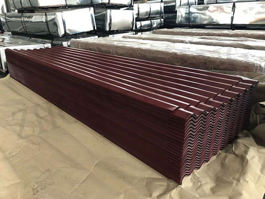 RAL 9047 RAL9002 Hojas de techo de metal GMI cubierta de cubierta galvanizada Z10-Z29 grado DX52D para su beneficio