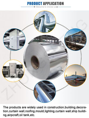 Mediana dureza Q195/Q235/Q235b grado 0.4mm 0.5mm 0.6mm 1.2mm espesor espejo bobina de aluminio reflectante con competitivo