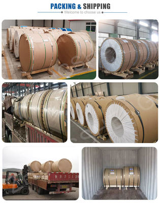 1200 bobina de aluminio con superficie revestida galvanizada de spangle regular y 0,3 mm 1,0 mm 0,8 mm de espesor