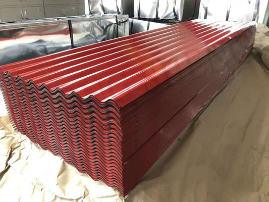 Hoja de techo de zinc corrugado de 8 pies para edificios recubrimiento de primeras 8-30/5-30um Servicio de flexión incluido