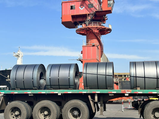 La resistencia de la placa de acero Q235 2 * 1250mm HRC bobina laminada en caliente proporcionada por el molino de RIZHAO con longitud según su tamaño preferido