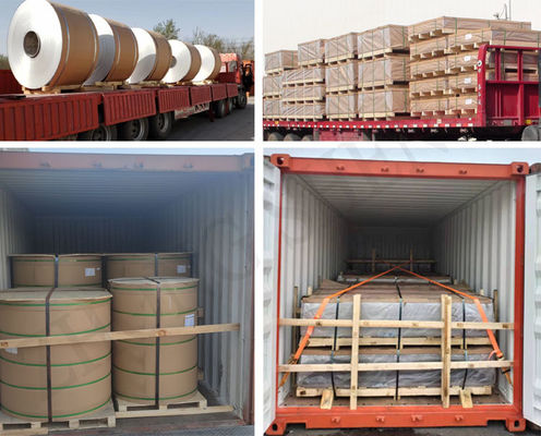Envase de aluminio para 100-200 mm de ancho y grado 1060/1100/3003/3102/3105/3004etc.