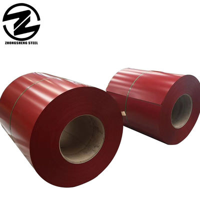 Servicio de desenrollamiento 0,5 mm espesor arrugado recubierto de color bobina de acero PPGI prepintada para chapa corrugada en todos los colores RAL