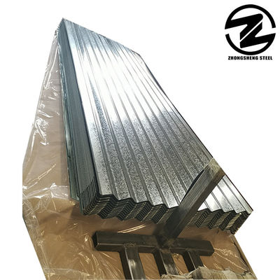 0.6mm 0.8mm 1.2mm Z80g Z100g Gi Hoja de acero recubierta de zinc Industria de la construcción Hoja de techo corrugado de acero galvanizado