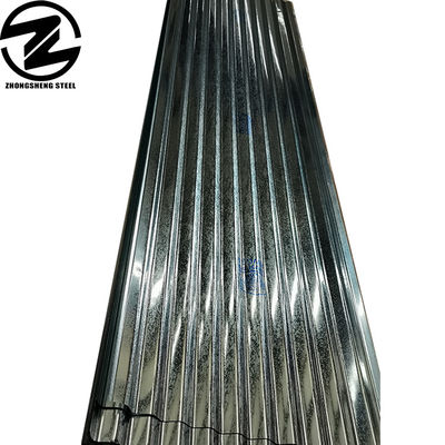 0.6mm 0.8mm 1.2mm Z80g Z100g Gi Hoja de acero recubierta de zinc Industria de la construcción Hoja de techo corrugado de acero galvanizado
