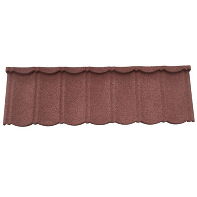 Hojas de techo impermeables revestidas de piedra y respetuosas con el medio ambiente para la construcción moderna 1340mm*420mm*0.4mm
