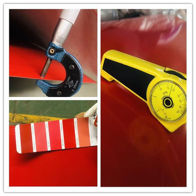 Técnica Certificado laminado en frío sirm PPGI de color rojo recubierto Ral 9016 Dx51d SGCC Sgch 0,4 mm 0,5 mm 0,6 mm bobinas prepintadas