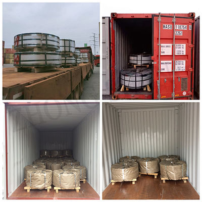 0.8mm 0.5mm 0.6mm espesor SGCC cinta de acero galvanizado en caliente con paso de piel y tolerancia ± 1%