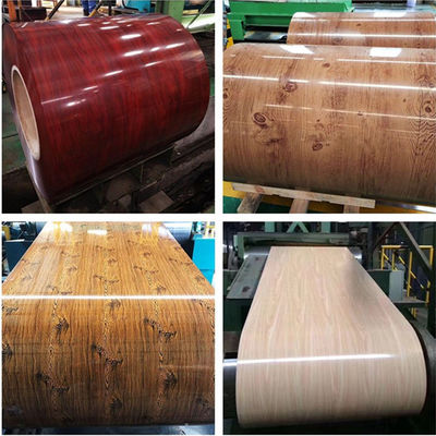 0.12-1mm espesor PE duro completo PVDF color revestido de zinc Roll de hierro prepintado de acero galvanizado bobina PPGI para la hoja de techo