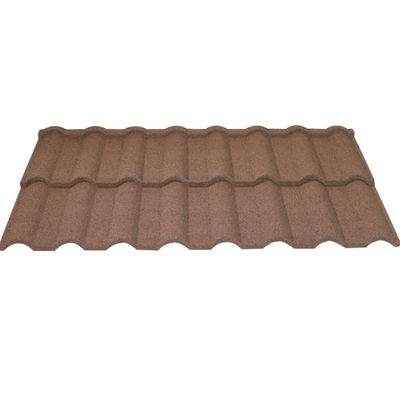 Tejas de piedra vibrante duraderas y resistentes a la intemperie con hojas de piedra de zinc aluminio acero 1340mm * 420mm * 0,4mm