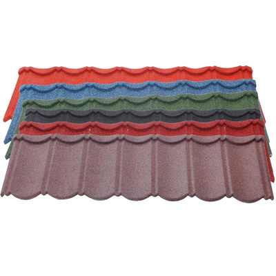 Casas modernas y tradicionales Ecológicas Tejas de piedra de color resistentes a la intemperie con acero de aluminio y zinc