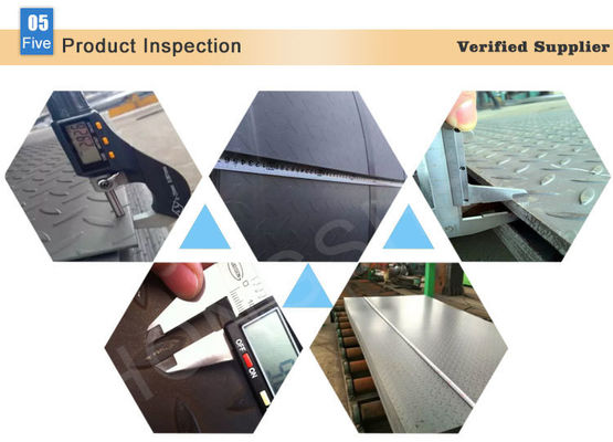 Prime Q235b 3 mm 4 mm 5 mm espesor placas de acero de verificación suave placas de acero de verificación para el servicio de procesamiento de flexión