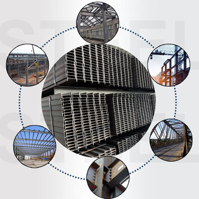 Q235 SS400 viga H de acero suave/ viga I estructural 200x100x6x9 con norma ASTM en la entrega FOB