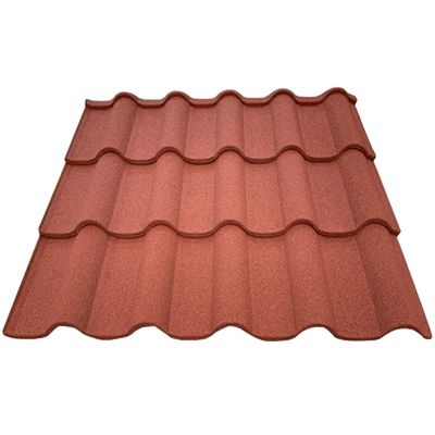 Materiales para techos de construcción Tecnología alemana Colores de piedra revestido de metal Tejas para techos de acero de alta calidad aislados