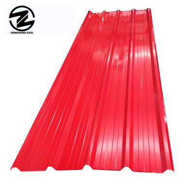 Techo de chapa verde de metal PPGI chapa de acero galvanizado de metal chapa de techo de ladrillo chapa de techo de acero rojo con tolerancia de ± 1%