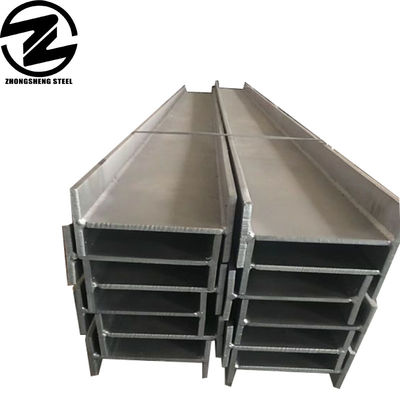 Estrutura no aleación I viga Ss400 ASTM A36 I sección laminada en caliente de carbono ligero negro de acero galvanizado I viga para perforar