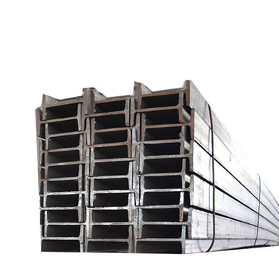 Estrutura no aleación I viga Ss400 ASTM A36 I sección laminada en caliente de carbono ligero negro de acero galvanizado I viga para perforar