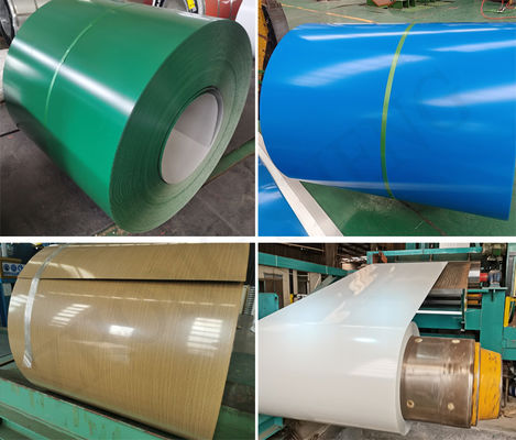 PPGI COIL bobina de acero galvanizado prepintado DX51 PE pintura con servicio de procesamiento de desenrollamiento y técnica de laminado en frío