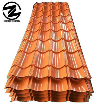 0.2mm 1.0mm Ancho efectivo 608mm 760mm 820mm 900mm 950mm 960mm 1025mm Hoja de techo recubierta de color Co para una dureza total