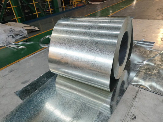 Venta de acero laminado en frío DX51D JIS ASTM A653 SS340 bobina galvanizada en caliente con espanguilla grande regular