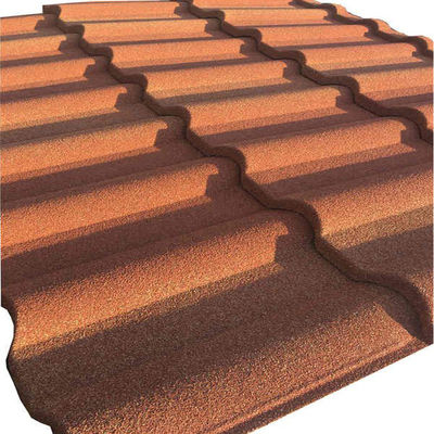 Hoja de techo recubierta de piedra en diseño clásico y materiales para edificios de grado