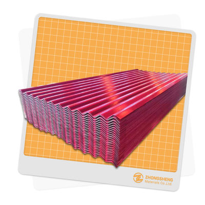 0.25mm espesor Trapezoide color de acero de la cubierta de la hoja en BS estándar para la industria de la construcción