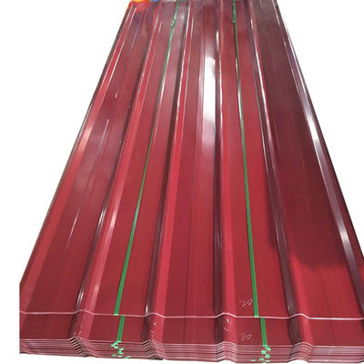0.25mm espesor Trapezoide color de acero de la cubierta de la hoja en BS estándar para la industria de la construcción